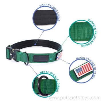dog training collars and leash set metal buckle